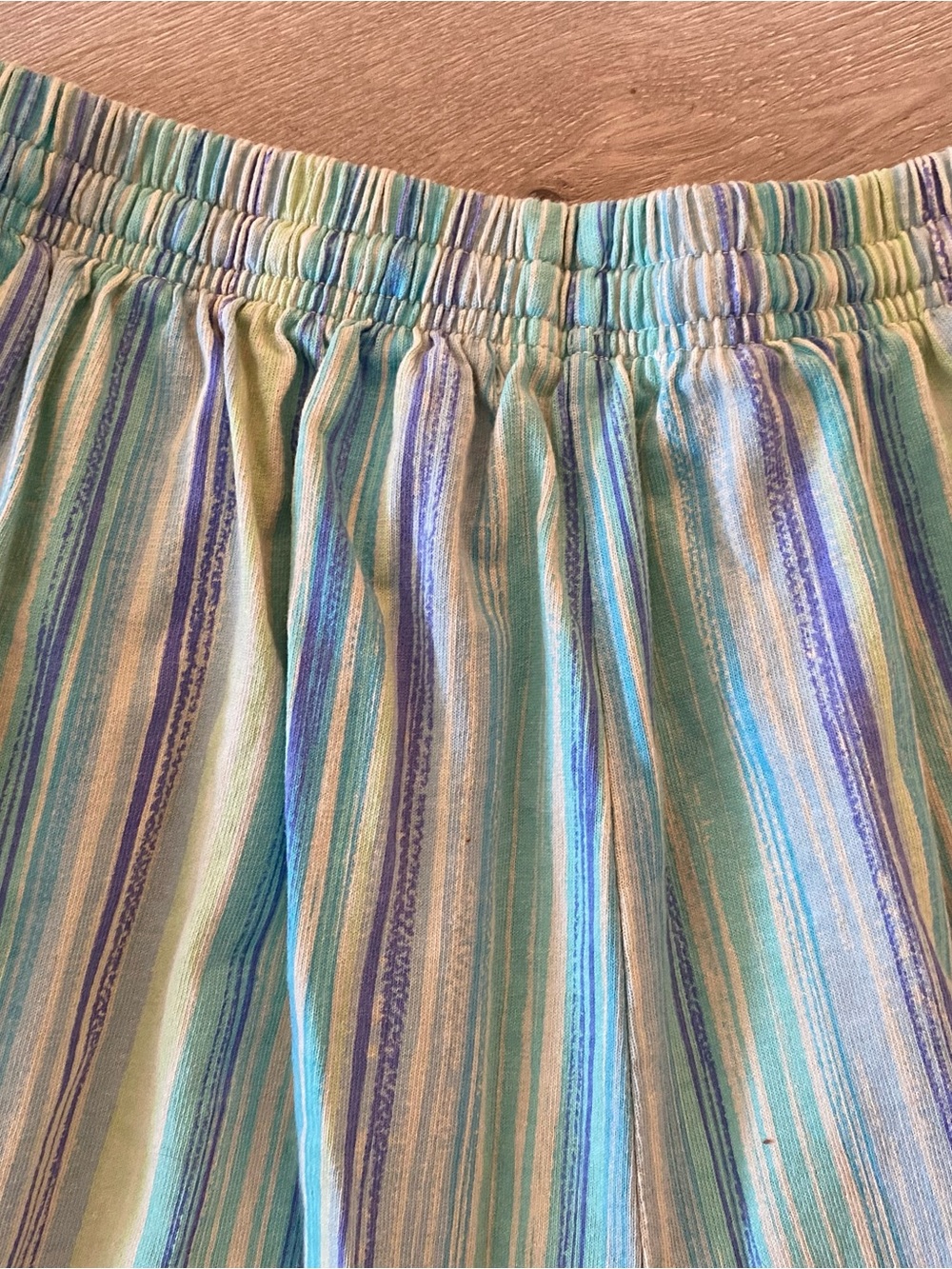 fresh produce Women’s Fresh Striped 100% Cotton Beach Walking Shorts Pockets - Picture 5 of 6